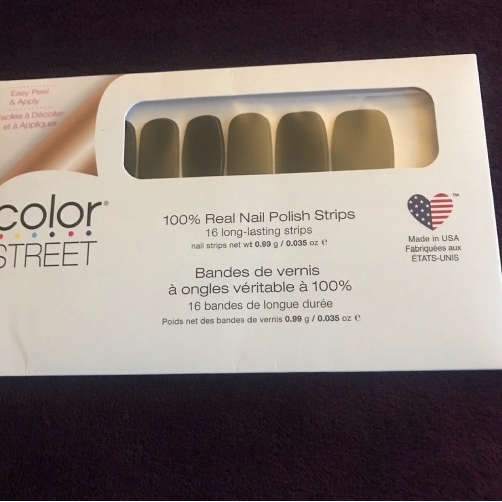 Color Street Olive Green Real Nail Polish Strips